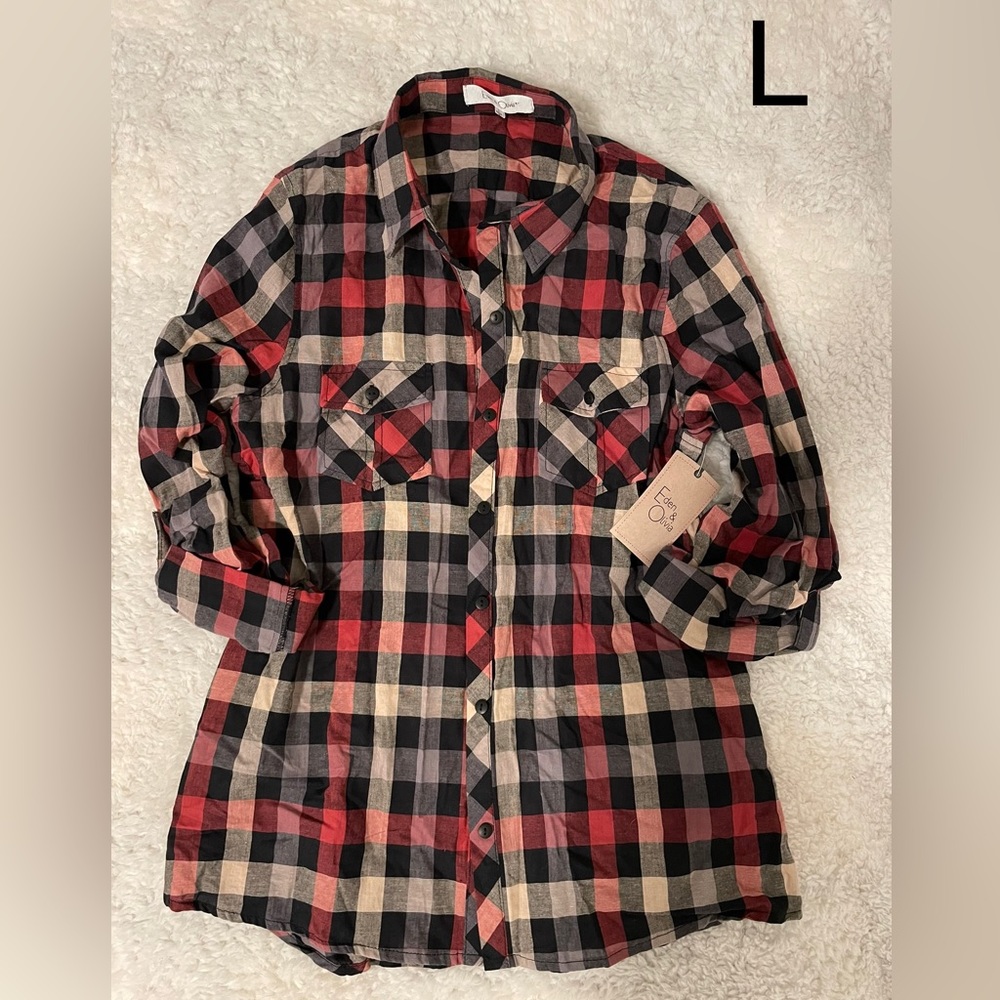 Plaid button up